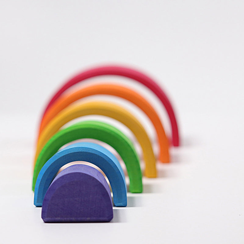 Wooden 6 Piece Rainbow - Colourful