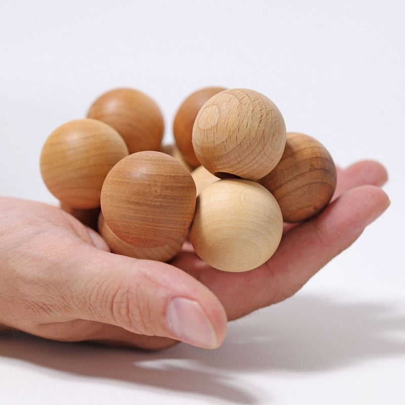 Wooden Baby Beads Grasper - Natural