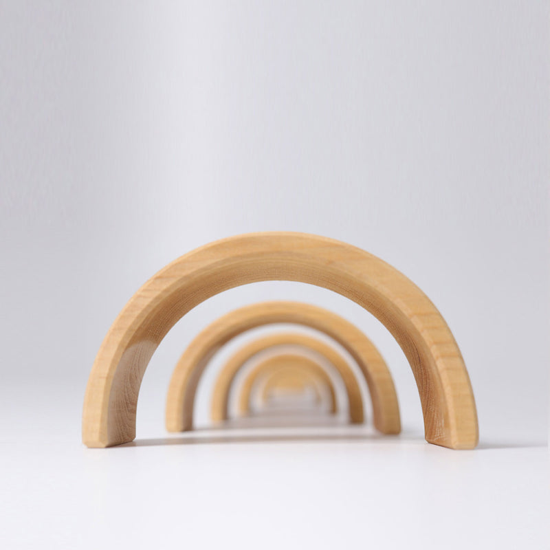 Wooden 6 Piece rainbow - Natural