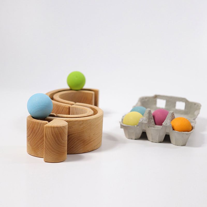 Wooden 6 Piece rainbow - Natural