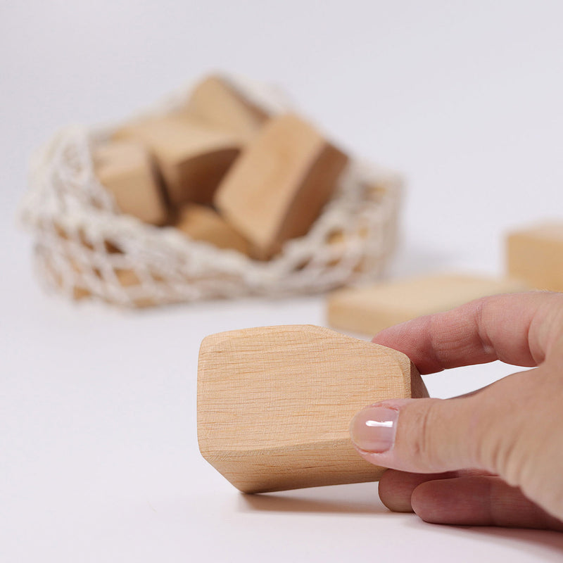 Wooden Waldorf Building Blocks - Natural