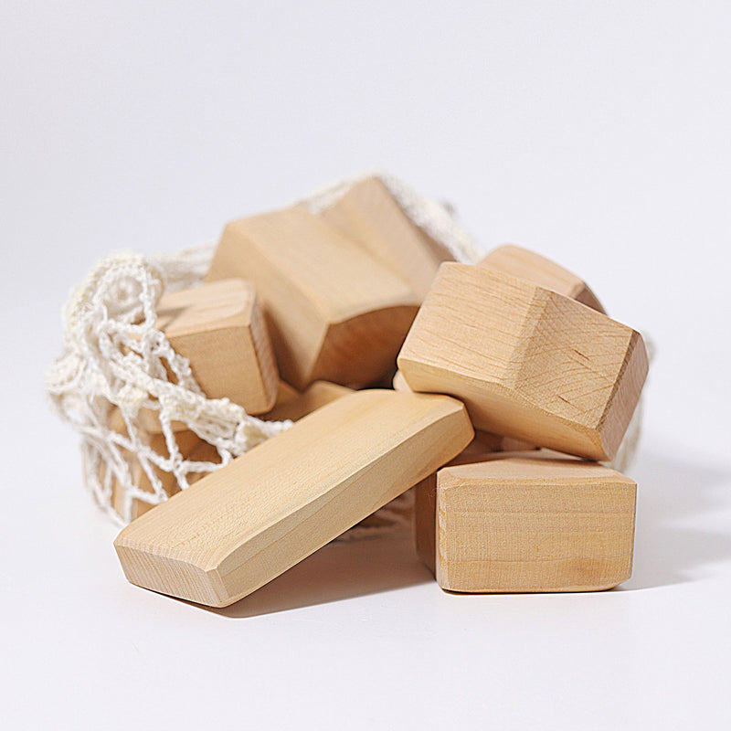 Wooden Waldorf Building Blocks - Natural