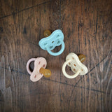 Natural Rubber Coloured Round Soother/Pacifier - Many Colours