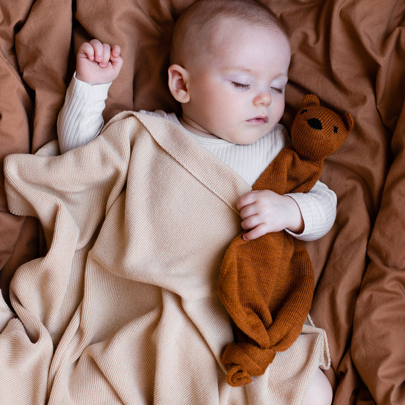 Merino Wool Tokki Teddy Comforter - Rust