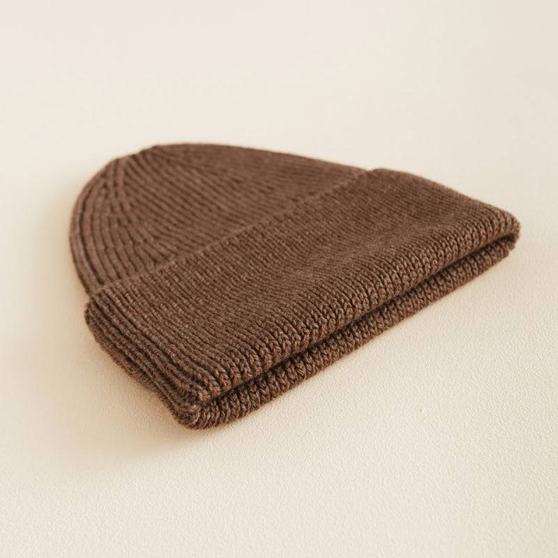 Baby & Kids Merino Wool Fonzie Beanie - Mocha