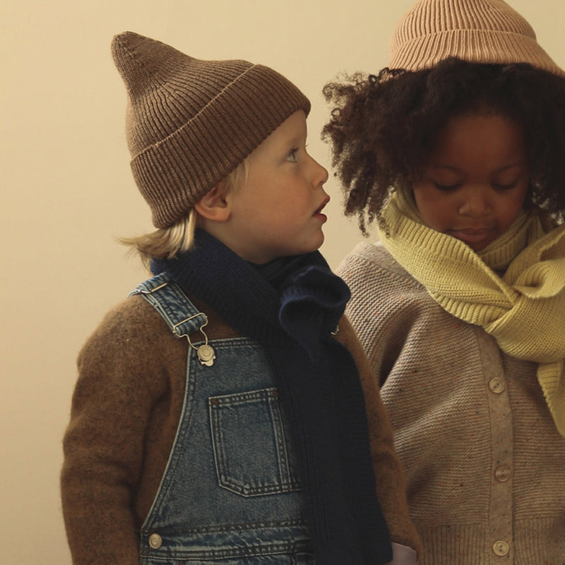 Baby & Kids Merino Wool Fonzie Beanie - Mocha