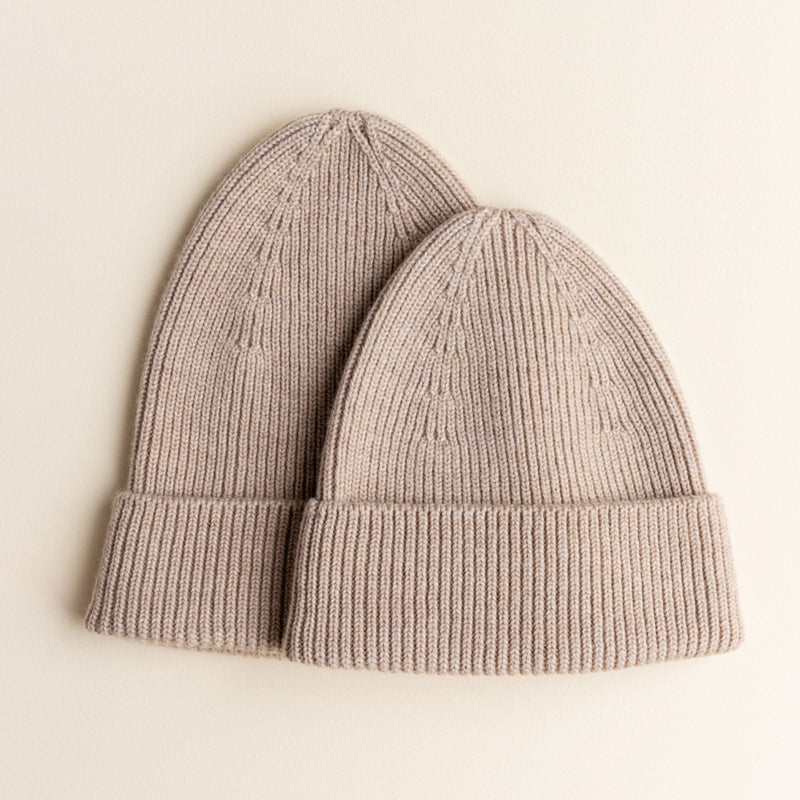 Baby & Kids Merino Wool Fonzie Beanie - Sand