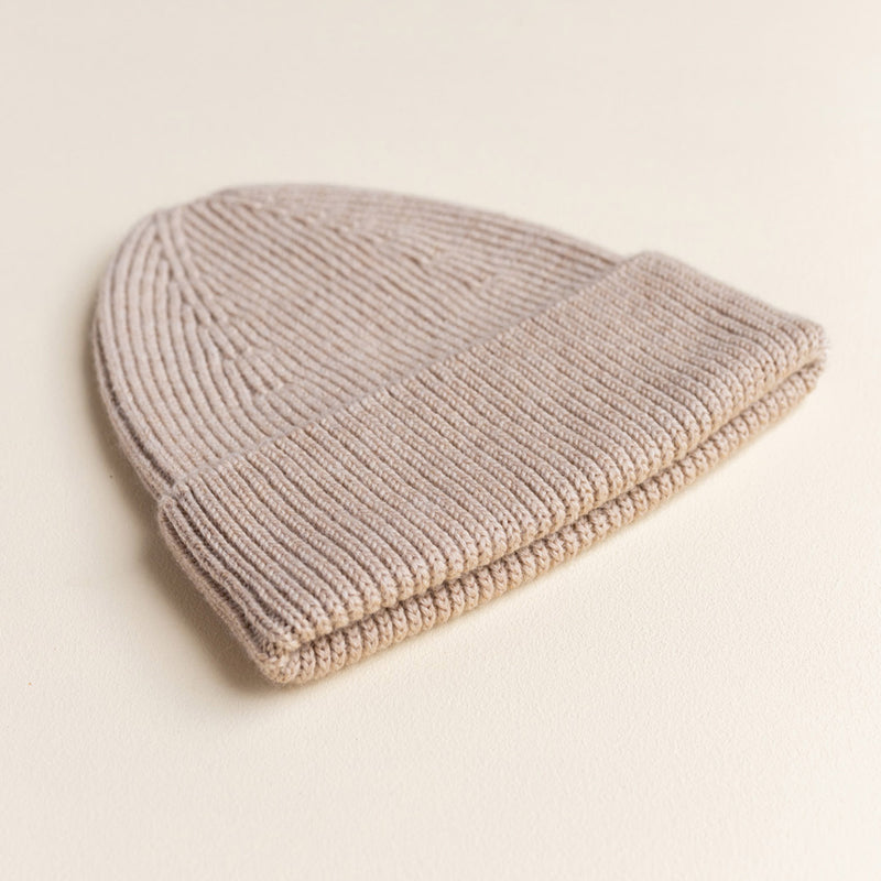 Baby & Kids Merino Wool Fonzie Beanie - Sand