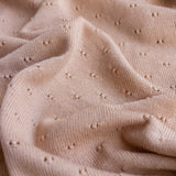 Merino Wool Bibi Pointelle Blanket/Swaddle - Apricot