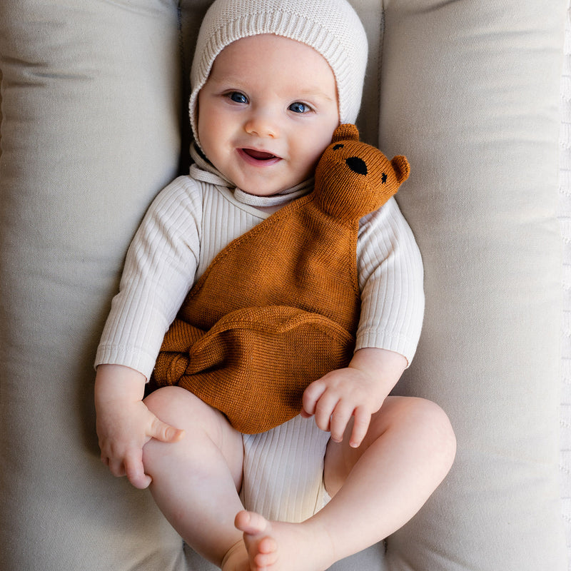 Merino Wool Tokki Teddy Comforter - Rust