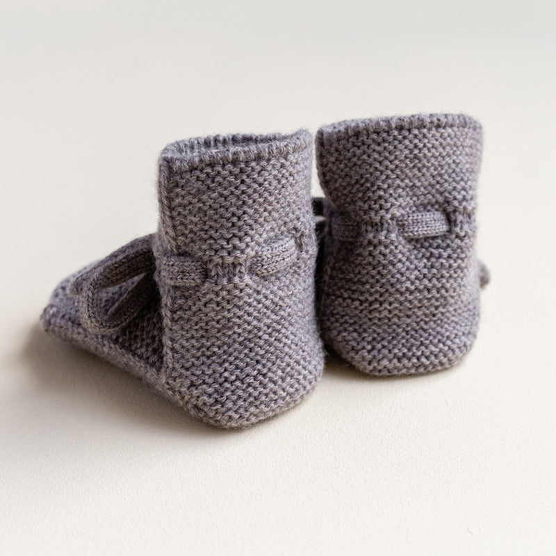 Baby Merino Wool Booties - Otter