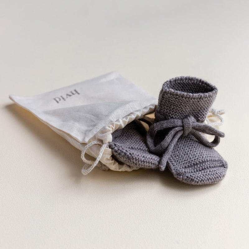 Baby Merino Wool Booties - Otter