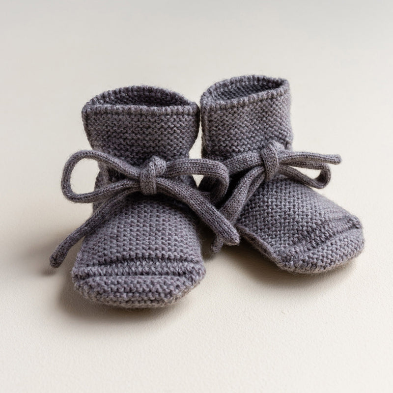 Baby Merino Wool Booties - Otter