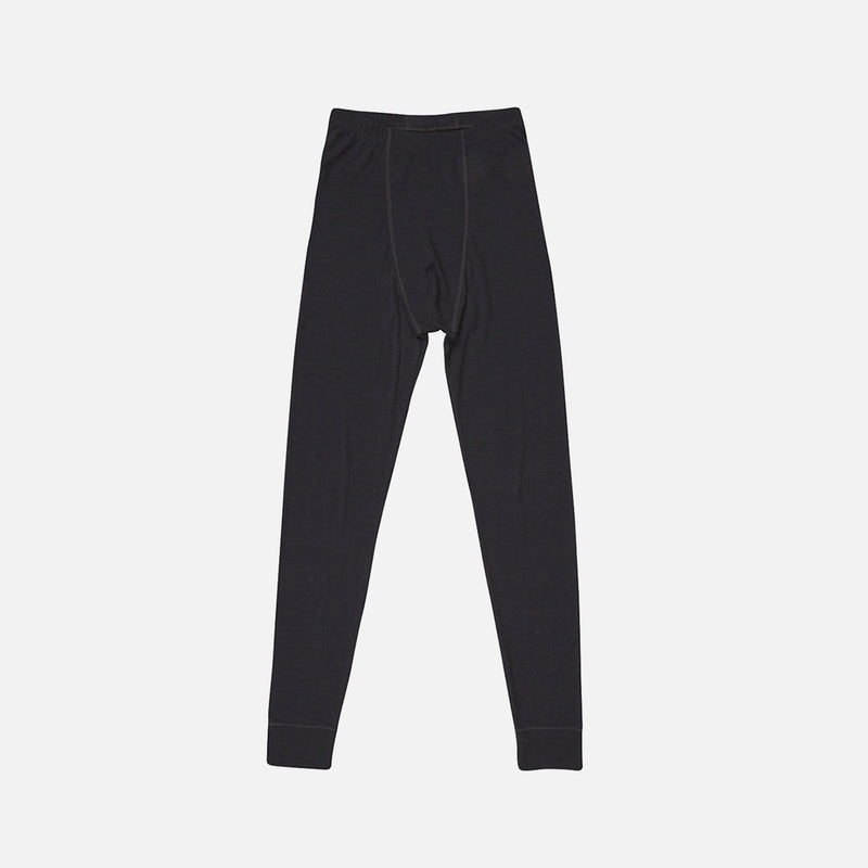 Mens Merino Wool Long Johns - Black