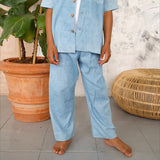 Cotton Remi Trousers - Light Indigo