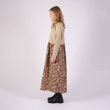 Women's Cotton Flow Dress - Botanical/Stripe Floral