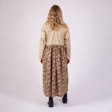 Women's Cotton Flow Dress - Botanical/Stripe Floral