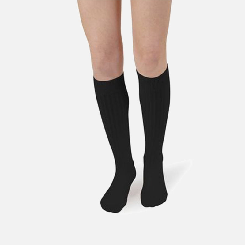 Adults Cotton Knee Socks - Coal