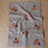 Baby Handprinted Linen Quilt - Natural Super Moon