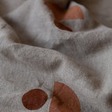 Baby Handprinted Linen Quilt - Natural Super Moon