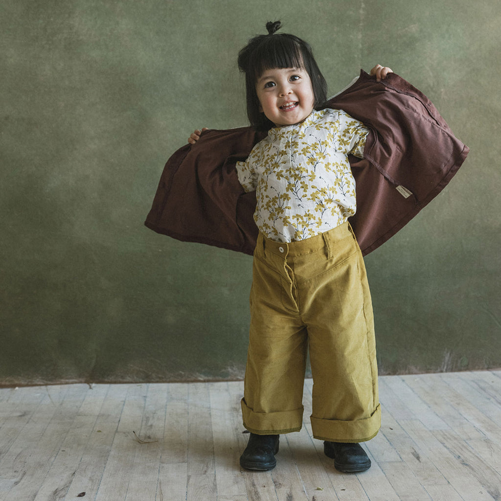 Cotton Corduroy Sailor Jacket - Cocoa