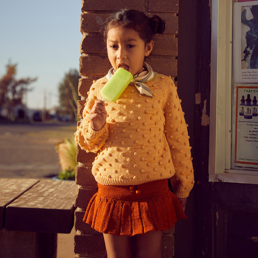 Hand Knit Pima Cotton Skating Pond Skirt - Marmalade – MamaOwl