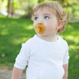 Natural Rubber Soother/Pacifier - Butterfly - Round