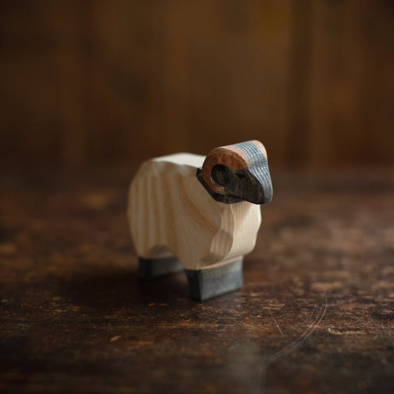 Handcrafted Wooden Moorland Ram