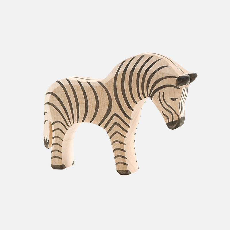 Handcrafted Wooden Zebra