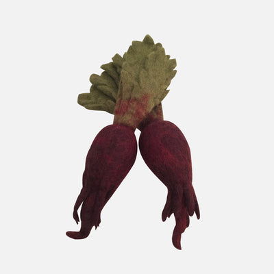 Felted Wool Beetroot - Set of 2