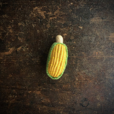 Felted Wool Vegetable Corn