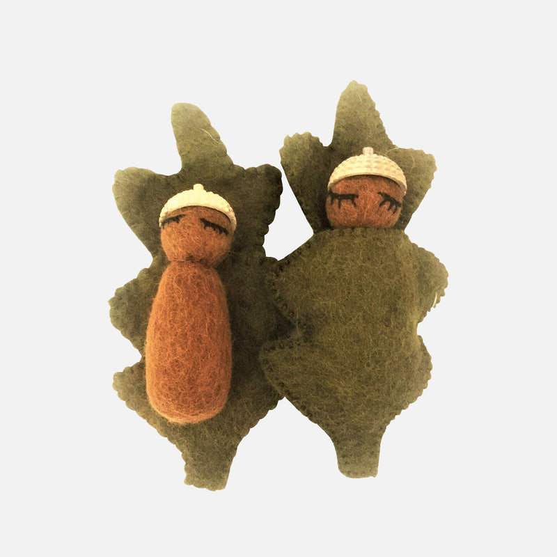 Felted Wool Acorn Babies - Many Colours