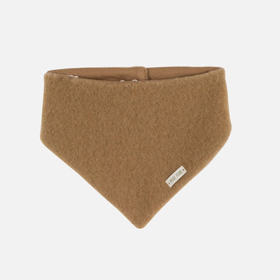 Merino Wool Fleece Baby Neckerchief Scarf - Warm Sand