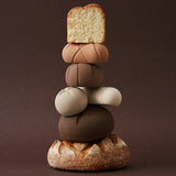 Handmade Wooden Bread - Set of 6