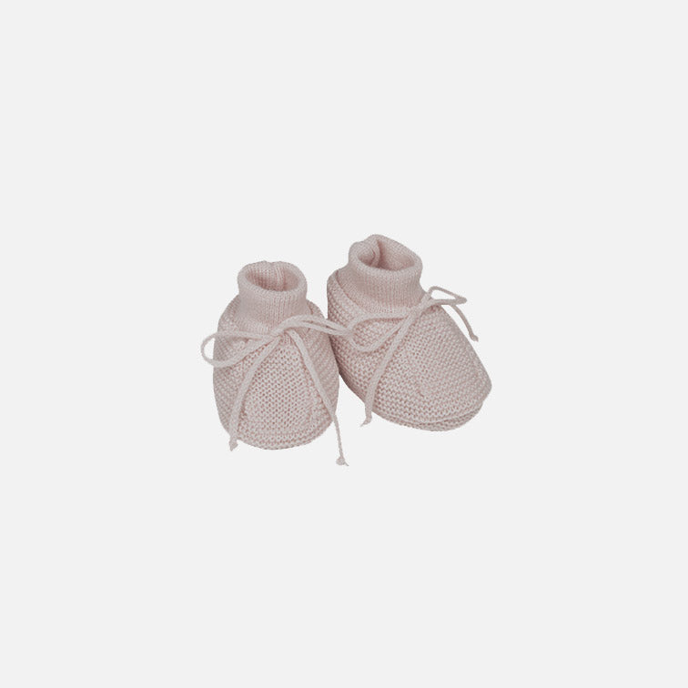 Baby Merino Wool Booties - Beige