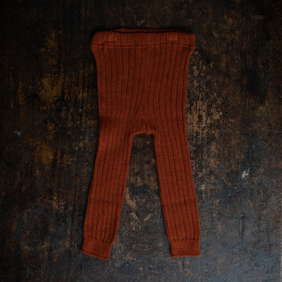 Baby& Kids Merino Wool Leggings - Copper