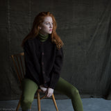 Coast Women's Cardigan - British Heritage Wool - Peat