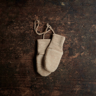 Peep Baby Mittens - Merino Wool Fleece - Sandstorm
