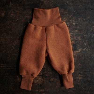 Barbet Baby & Kids Pants - Merino Wool Fleece - Deep Rust