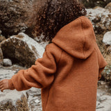Tinker Baby & Kids Jacket - Merino Wool Fleece - Deep Rust