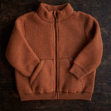 Kite Jacket - Merino Wool Fleece - Deep Rust