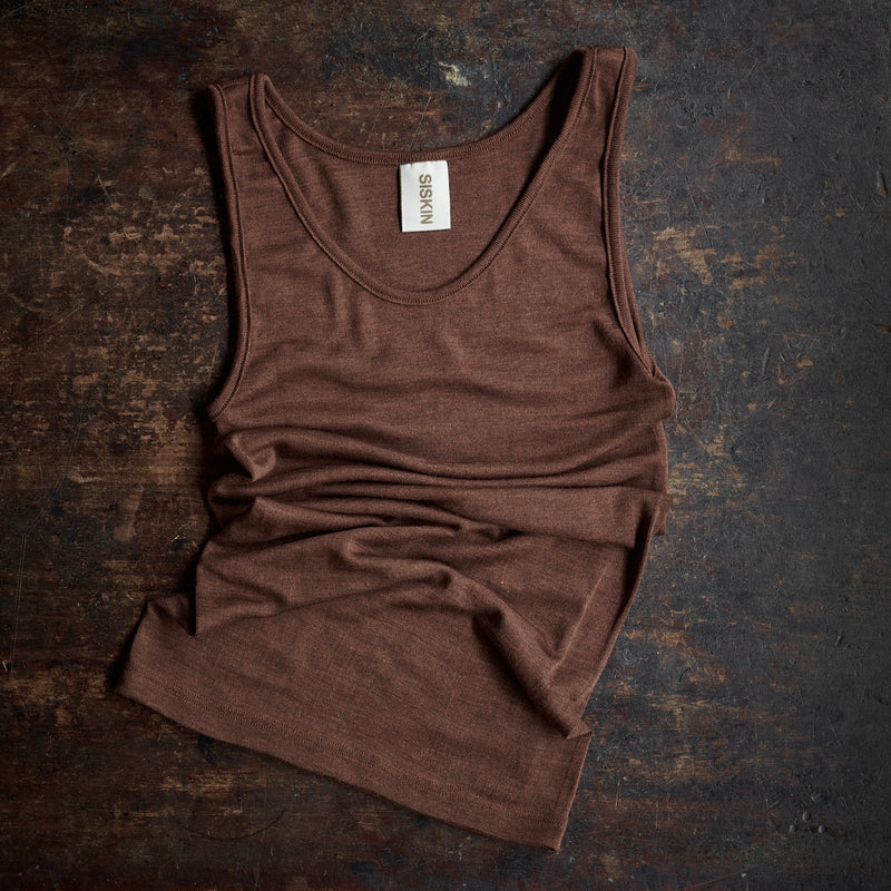 Swift Women's Top - Merino Wool & Silk - Squirrel