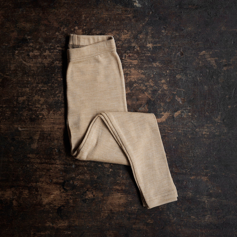 Finch Leggings - Merino Wool & Silk - Sandstorm