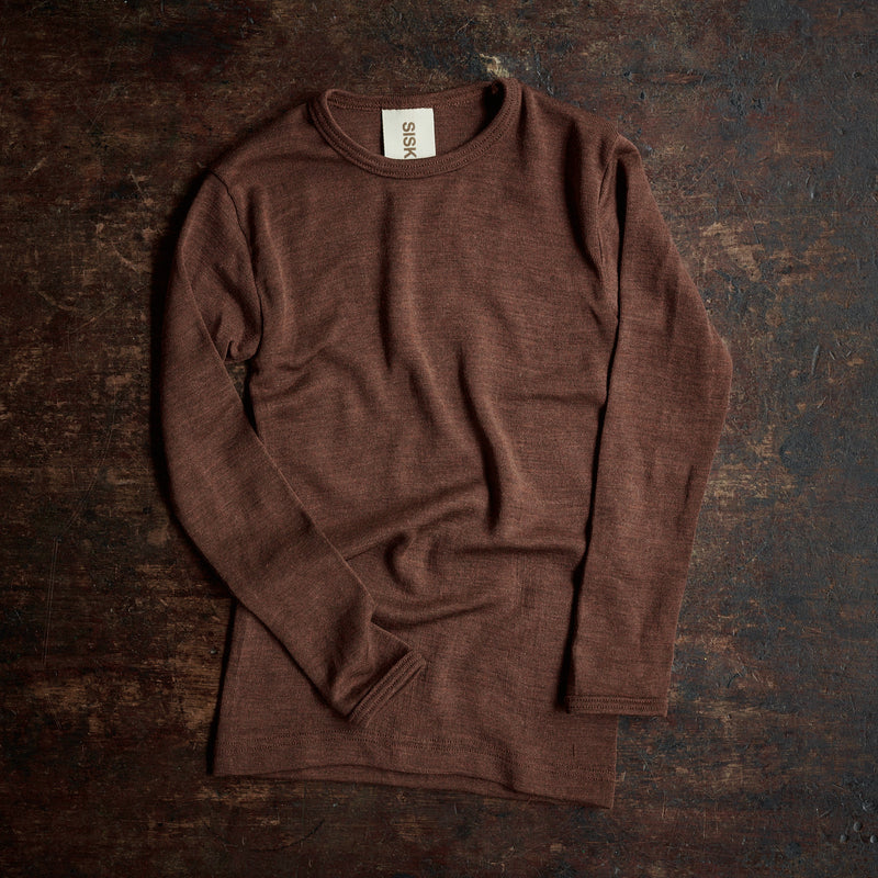 Lark Top - Merino Wool & Silk - Squirrel