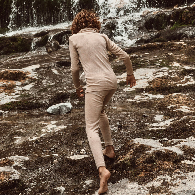 Finch Leggings - Merino Wool & Silk - Sandstorm