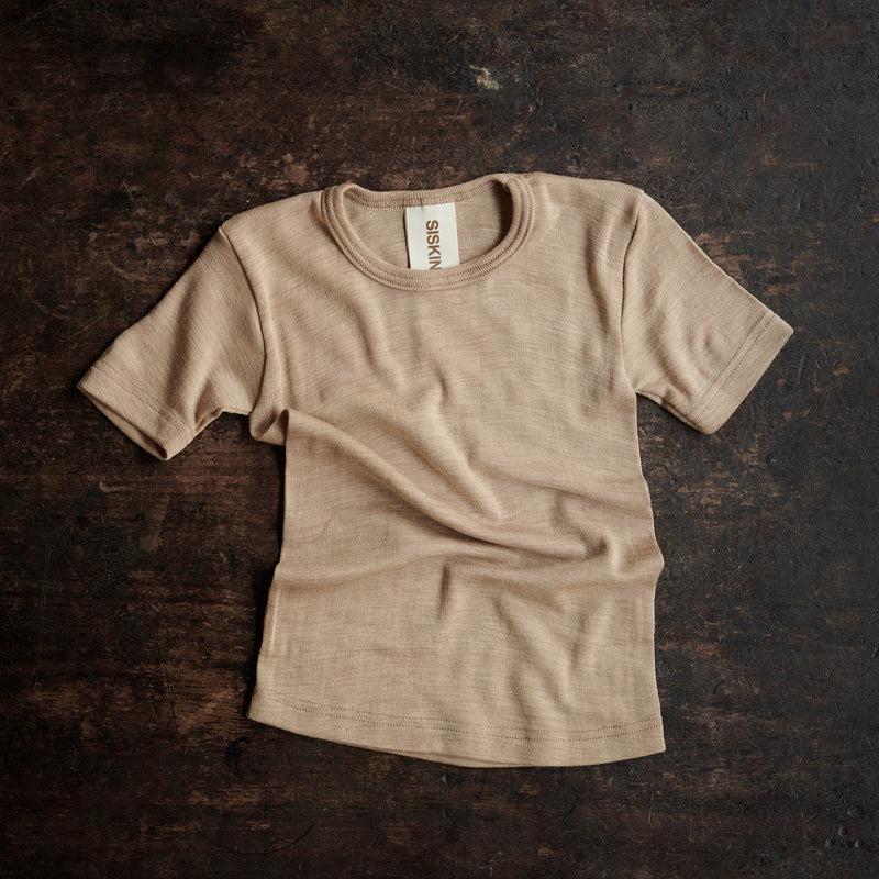 Smew Top - Merino Wool & Silk - Sandstorm