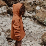 Tinker Baby & Kids Jacket - Merino Wool Fleece - Deep Rust