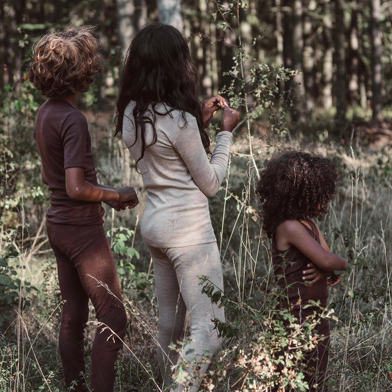 Lark Top & Finch Leggings Set - Merino Wool & Silk - Sandstorm