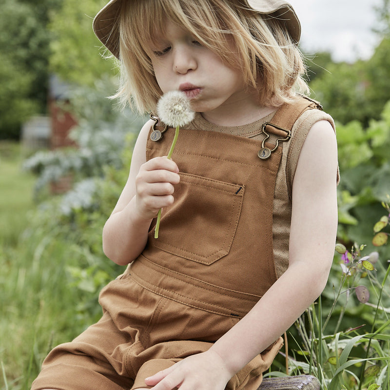 Merino Wool/Silk Pointelle Vest - Caramel