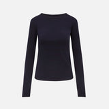 Womens Merino Wool Everlong Top - Midnight